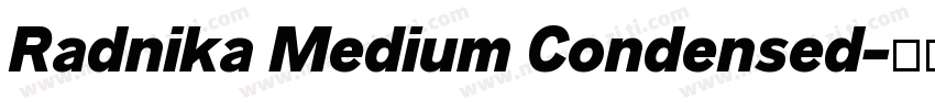 Radnika Medium Condensed字体转换